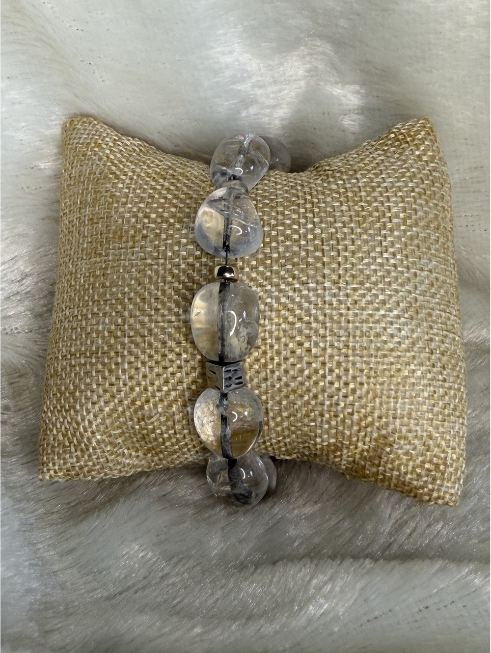 Silpada Vintage RARE HTF Sterling & Crystal Bead Bracelet